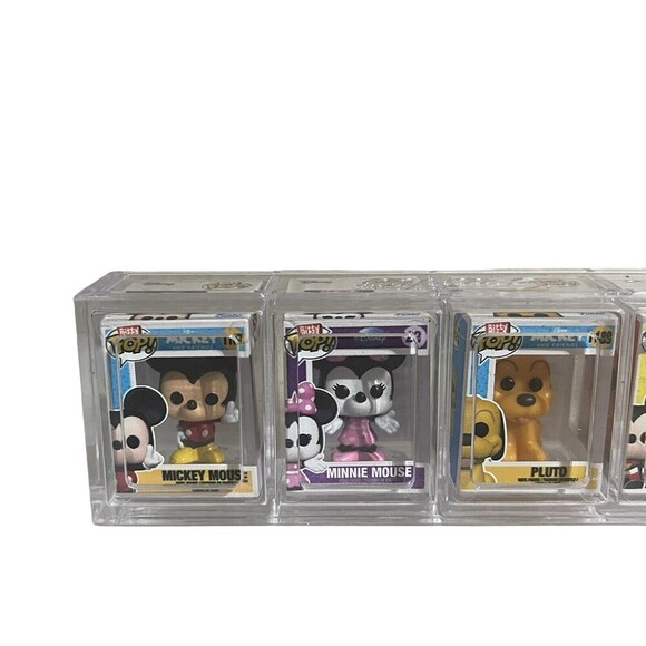 Funko BITTY Pop! 4 Mini Vinyl MINNIE & MICKEY MOUSE  PLUTO Conductor Mickey - Picture 2 of 13
